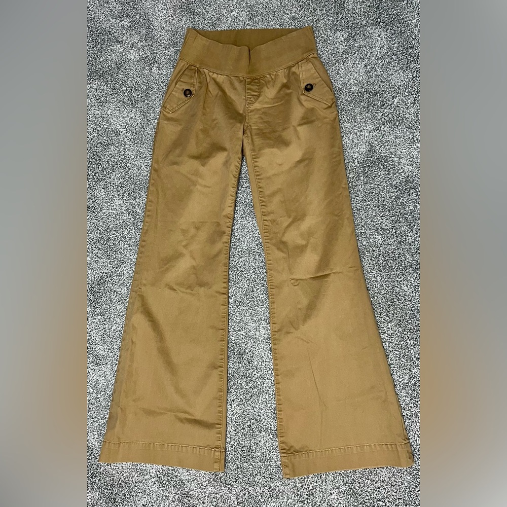 Gap Maternity Demi Panel Khaki Pants